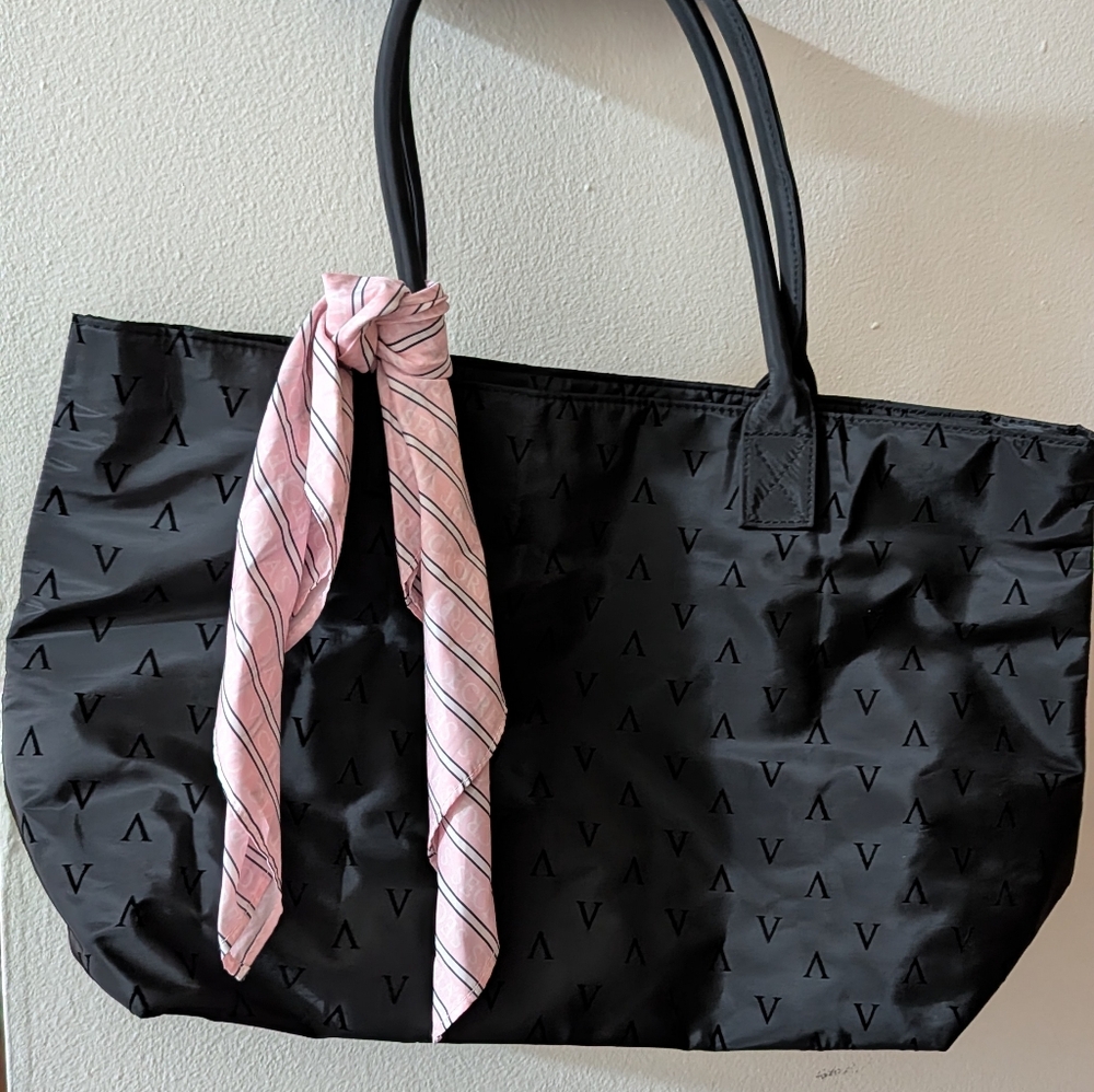 Victoria Secret (VS) Large Black Tote Bag